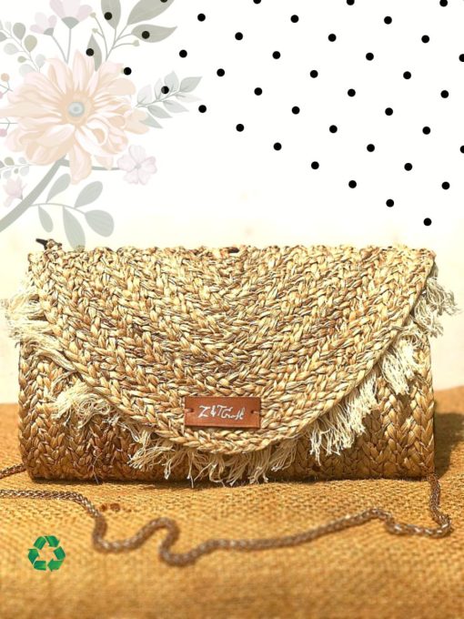 Clutch bag Z&T craft banana fiber premium handmade